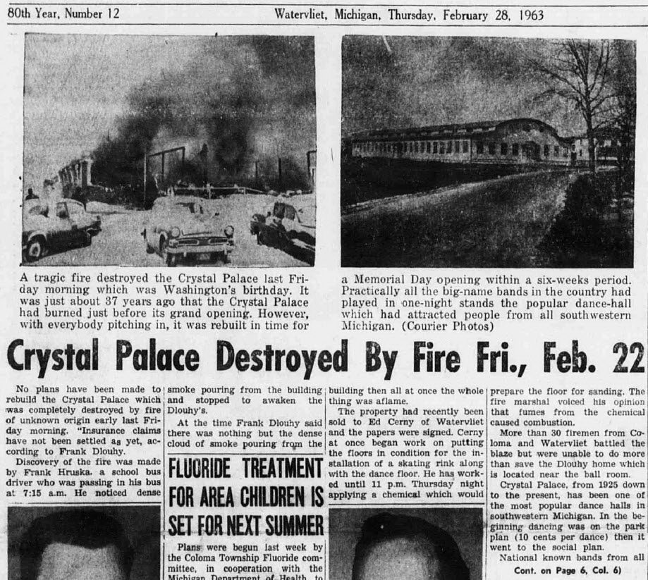 Crystal Palace Ballroom at Paw Paw Lake - Feb 1963 Article Pt 1 (newer photo)
